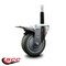 Service Caster 4'' Gray Poly Swivel 3/4'' Expanding Stem Caster Total Lock Brake SCC-EXTTL20S414-PPUB-34 - alternate 4